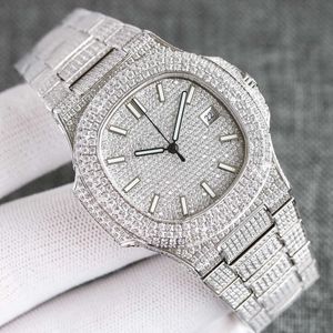 moissanitewristwatches diamanti orologio da uomo orologio da polso meccanico automatico da 4 mm colorde cinghia in acciaio zaffiro vita impermeabile digna per men2023