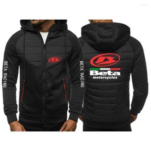 Men's Hoodies 2022 Beta Racing Motocross Motorcycle Men's Zipper Fashion Casual Hoodey Sportswear Cardigan Jackets Sweatshirt Coat