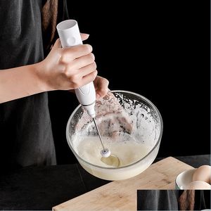 Egg Tools Household Small Electric Whisk Egg Beater Blender Coffee Milk Frsee Pic Kitchen Gadgets Baking Accessories Drop Delivery 20 Dhmtx