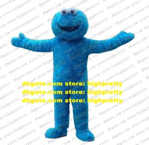 Blue Cookie Monster Elmo Mascot Costume Adult Cartoon Character Outfit Suit Lovely Annabelle Welcome Reception CX2005