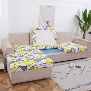 Tampas de cadeira 1 pc sofá de almofada de assento elástica para sala de estar para crianças tapete de tape