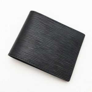 Luksusowy projektant mody Portfele Męskie Klasyczne męskie pasy portfela Teksturowany portfel wiele bifold krótki mały z pudełkiem wysokiej jakości Moneybag