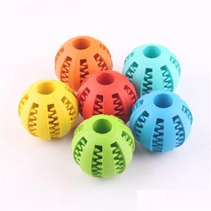 Giocattoli per cani Mastica Palline per spazzolare i denti Palla molare Sile Bite Cli Alimenti Giocattoli per animali Forniture per cani Animali per gatti Sfera da masticare cava 7 3Bg C2 Dr Dhuzl