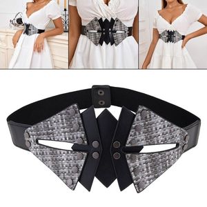 Belts Punk Gothic Corset Wide Belt Female Waistband PU Leather Women Waist For Wedding Dresses Skirts Costume Decorative