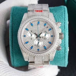 Orologi da polso Orologio da uomo Diamond 40MM Orologio meccanico automatico Orologio da polso Ladi Montre de Luxe Stainls Acciaio per uomo Orologio da polso di moda Lancette sportive