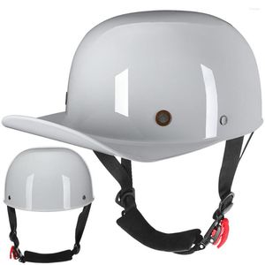 Мотоциклетные шлемы Корея Япония винтажный стиль наполовину открытый лицо бейсболка шлем шлем Чоппер ретро -мотоцик