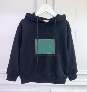 Çocuk Hoodies Sweatshirts Tasarımcı Erkek Kızlar Moda Siyah Gri Sonbahar Kış Çocuk Marka Günlük Tops