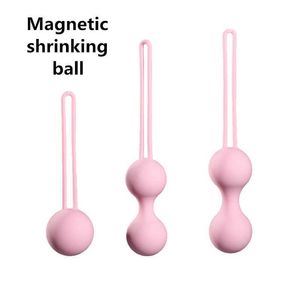 Skönhetsartiklar magnetiska säkert silikon kegel bollar ägg smart ben wa vaginal åtstramar träning vibrator geisha sexiga leksaker för kvinnor