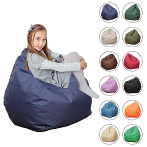Chair Covers Kids Adults Solid Color Bean Bag Lazy Lounge Chairs Couch Sofa Cover Interior Office Decoration Multiple Colors Available
