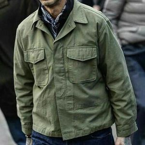 Camisas casuales para hombres Camisa de otoño para hombres Botones Manga larga Solapa Color sólido Bolsillos con solapa de carga de un solo pecho Primavera