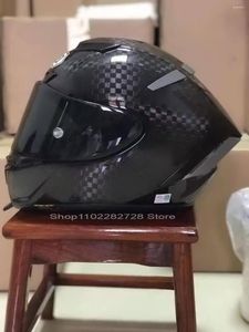 Capacetes de motocicleta Face Face Motorrad Helm X14 Schwarz Carbon Faser Material Reiten Motocross Racing