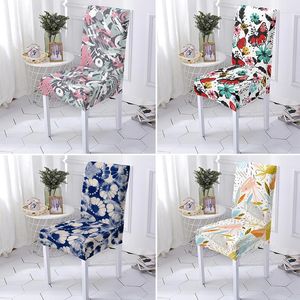 Chair Covers Stretch Universal Size Abstract Geometric Elastic Kitchen Seat Cover Anti-dirty Washable For Wedding Party Decor