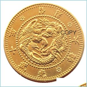 Arts and Crafts KR23 Korea Tien won Gwang MU 10 jaar ambacht Gold Cope Copy Coin Ornamenten Home Decoratie Accessoires Drop levering Dhlyf