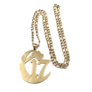 Kapitel 17 OUIJA MACC Juggalo Pendant Necklace ICP Clown Posse Rostfritt stål smycken för mens pojkar semestergåvor 4mm 24 tum trottoarkedja