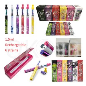 Runty Screw In Disposable E cigarettes Vape Pen colors mAh Battery Rechargeable ML Empty Carts With Magnetic Box Packaging