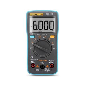 ZOTEK ZT101 Digital Multimeter 6000 counts Back light AC DC Ammeter Voltmeter Ohm Frequency Diode Temperature213w