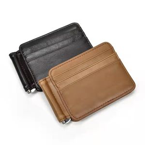Genuine cow leather mens designer wallets male vintage short style card purses no297