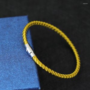Charm Bracelets Herren Armband Outdoor ￜberleben Handgegebene Kielseil Wristband Silber Magnetic Easy-Buckle Festival Geschenke f￼r Freund Pulseras