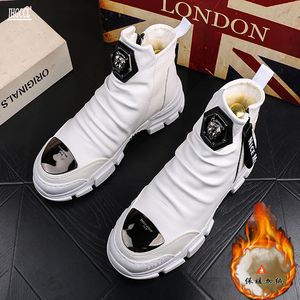 신발 새로운 Makasin High Casual Boots Flat Men 's Top Rock Hip Hop Mix Colors for Men B5 760 294