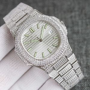 2023WristWatches Diamond Watch Casual Mens Watch Automatyczne mechaniczne zegarek 40 mm stalowy pasek Sapphire Life Waterproof MO
