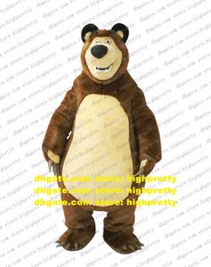 Big Bear Ursa Grizzly Mascot Costume Adult Cartoon Character Outfit Education Exhibition può indossare indossabile CX010 Libera la nave