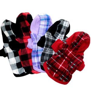 Zimowe ciepłe ubrania psa psa miękkie wełniane bluzy z kapturem dla małych psów motop Sweter odzieży szczeniąt płaszcz kota kurtka 6250 Q2