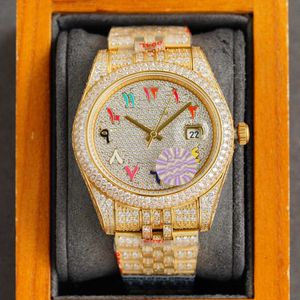 2023ILTP Wristwatches Shiny Diamond Watch Mens Watch Automatic Mechanical Wristwatch 41MM Sapphire Dign Diamond-Strap Montre De Luxe