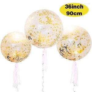 Dekoracja imprezowa 36 -calowe jumbo złote konfetti balony gigantyczne lateksowe brokat na urodziny festiwale ślubne