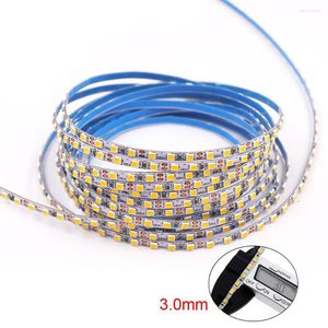 Strips LED Tape Light Strip Flexible 12V 5M 2025 168LEDs/m 3mm PCB White/Warm White For Box TV Backlight Indoor Decoration