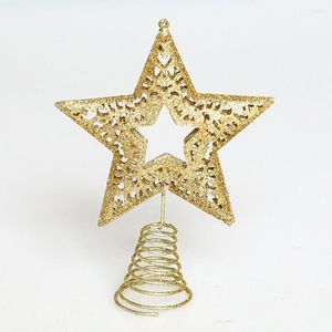 Christmas Decorations Delicate Convenient Home Xmas Tree Ornaments Topper Reusable Top Decoration Glittering For Party