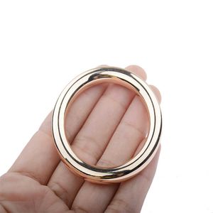 Beauty Items 38MM Bdsm Golden Metal Penis Ring Stainless Steel Delay Ejaculation Bondage Restraint Cock Cage Adult Game sexy Toy For Men