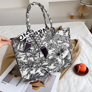 Abendtaschen Luxus Designer Handtasche für Damen Mode Marke Tasche Jacquard Stickerei Schulter Weibliche Mädchen Shopper Canvas Tote