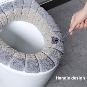 Toilet Seat Covers Keep Warm Multi Styles Universal Large Lid Cover Pad For Public Lavatory