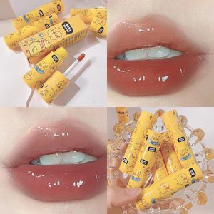 Lip Gloss Korea Kawaii Tint Pulpeur Natural Liquid Lipstick Long Lasting High Shine Non-sticky Crystal Jelly Korean