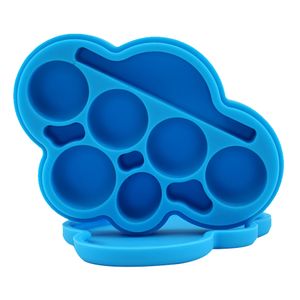 Smoking accessories large cloud shape silicone smke oil containers dab jars nonstick unbreak grade boxes storage