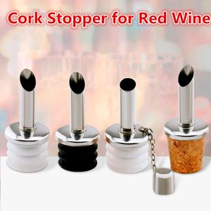 Bar Tools Bottle Wood Cork Stopper Red Wine Pourers Oil Beer Champagn Flask Bottles Spout Plug Hushåll Källare Partihandel