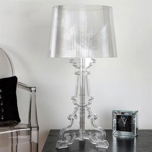 Italy Bourgie Acrylic Table Lamps Modern Simple Ghost Shadow Desk Lamp Home Living Room Bedroom Study Led Stand Light Fixtures2689