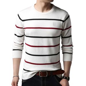 Männer Pullover TFETTERS Marke Pullover Pullover Casual Gestreiften O-Ne Slim Cloing 2022 Herbst Winter Strickwaren G221018