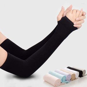 Abbigliamento da yoga Manica in seta di ghiaccio Protezione solare Polsino Braccio Uv Protezione solare Antiscivolo Estate Strumenti di protezione per la guida all'aperto Fitness applicabile