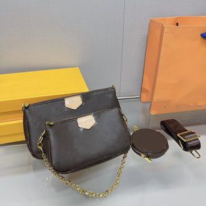 حقيبة كتف Crossbody Bag Bag Bag 3-in-1 أزياء حقائب رسول للنساء Leather Lady Small Rases
