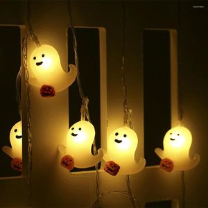 Strings 1.5m Halloween Led Skull Lights String Bat Tombstone Ghost Pumpkin Ornaments Tree Decoration For Home DIY Party Decor