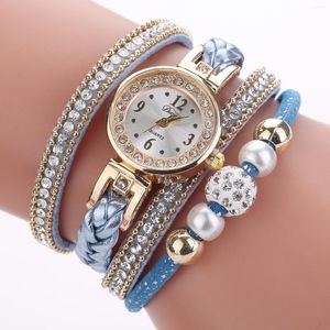 Armbanduhren 2022 Verkauf Frauen Mode Lässig Analog Quarz Strass Uhr Armband Damen Mädchen Luxus Uhr