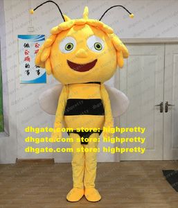 Karaktär Maya Bee Mascot Costume Vuxen Tecknad Karaktärutrustning Dräkt Världsutställningsföretag CX4011