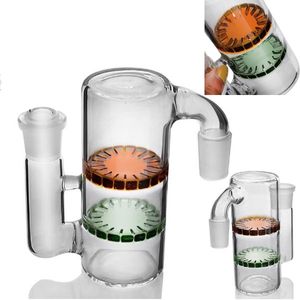 funzionale Joint Lacunaris Inline Ash catcher per bong in vetro Gorgogliatore di vetro e Percolatore green inline perc Ash Catcher