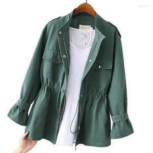 Women's Trench Coats Women Long Coat Spring Autumn British Style Fashion Korean Loose Casual Windbreaker Overcoats Khaki Frock Outerwear