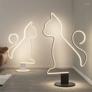 Floor Lamps Kawaii Aesthetic Lamp Cute Designer Industrial Bedroom Blooming Art Hogar Y Decoracion Novedosos Room Decor