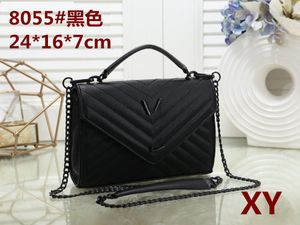 designer da donna Luxury Famous borsa a tracolla moda borse borsa borsa messaggio borse cluth top 5a marchio di qualità classico Crossbody flap pu pelle Nero