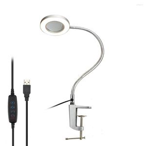 Table Lamps 8W LED Ring Supplementary Light Direct Broadcasting Anchor Beauty Lamp Magnifying Glass Working