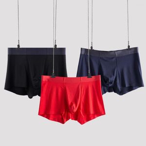 MUITOPANTES de alta qualidade, porta -malas masculinas boxers algodão sexy roupas íntimas calcinha masculina shorts u convexo bolsa para gay