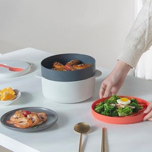 Dinnerware Sets Useful Steamer Heat Insulation Large Capacity Steamed Vegetable Container Steaming Plate Cage Cooking Pot